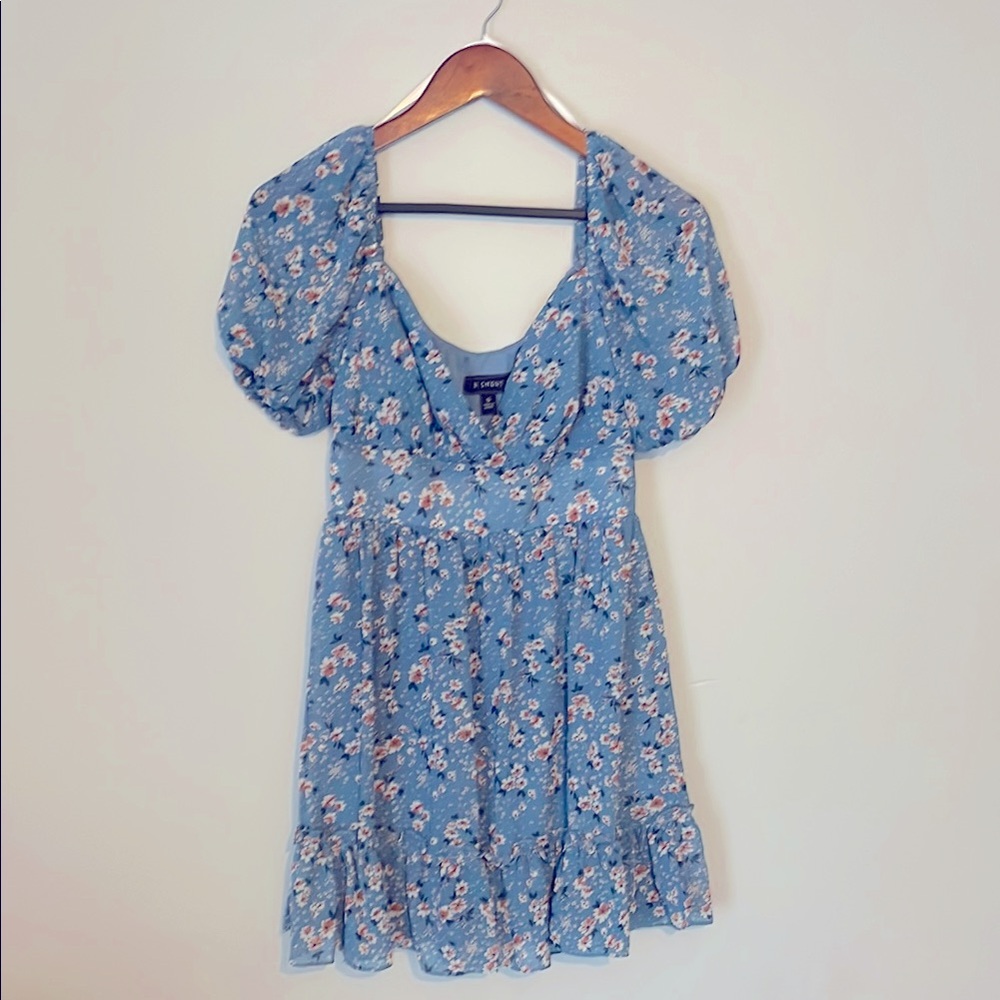 Floral Blue Dress